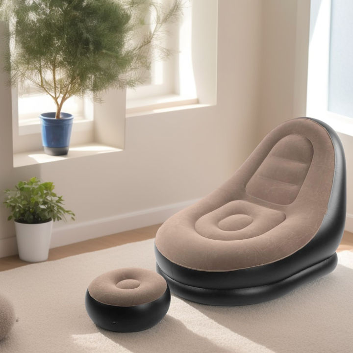 Inflatable Lounge Chair with Footrest