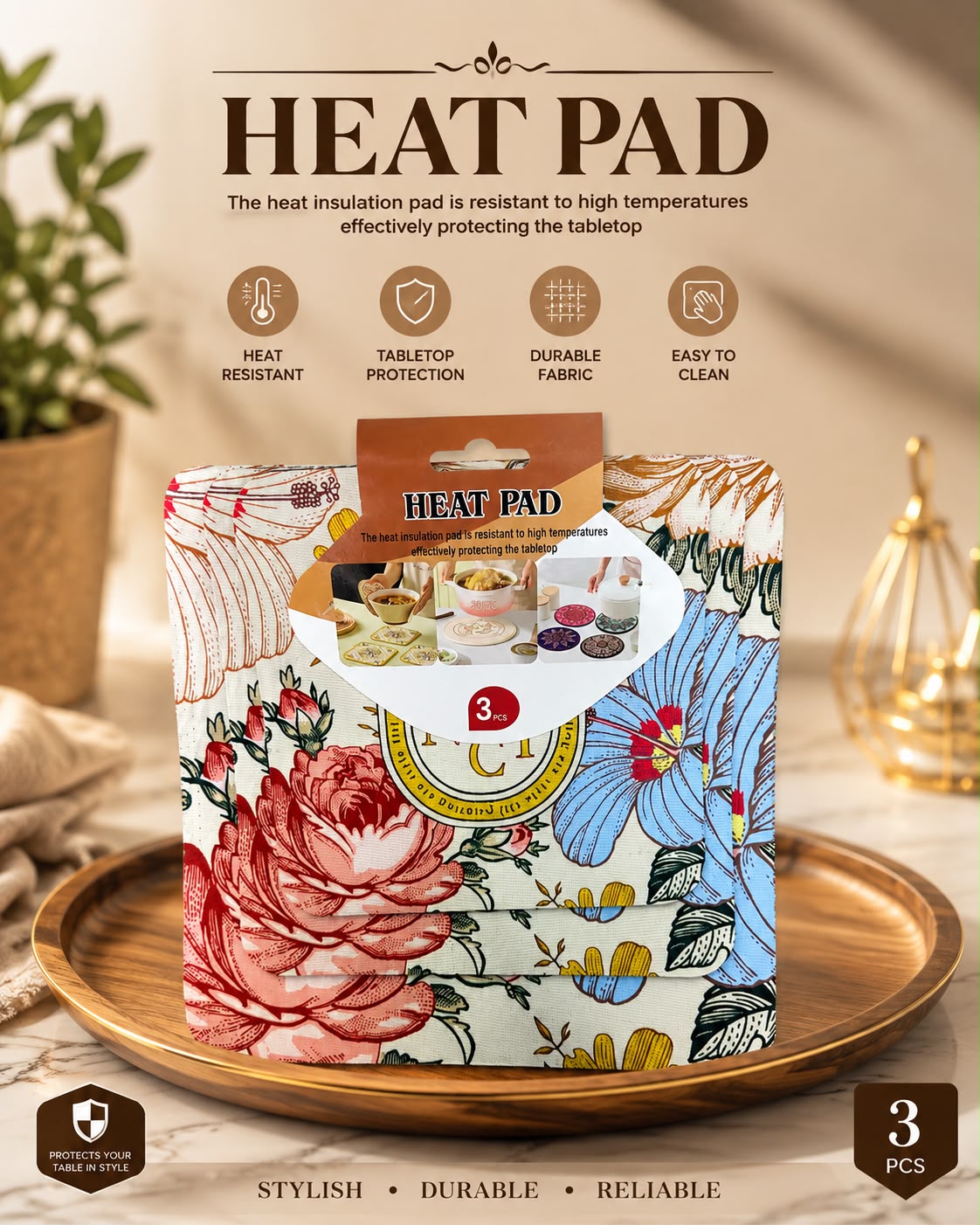 3 PCS HOT PAD SET