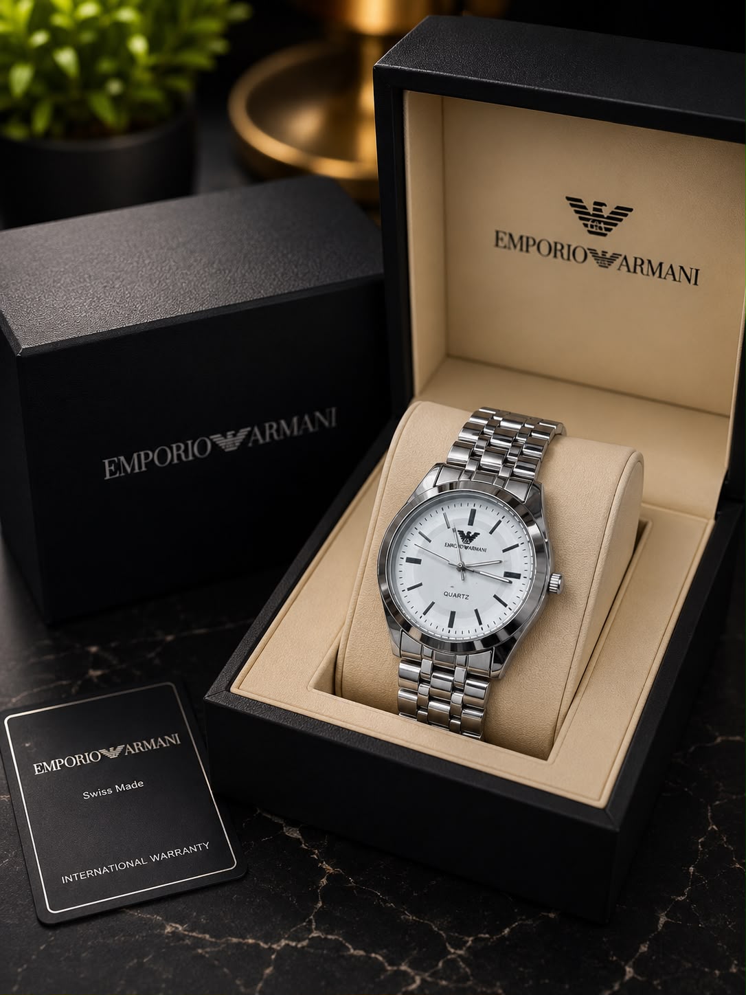 Emporio Armani Silver Gents Watch