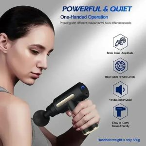 Portable Fitness Massage Gun – Powerful Deep Tissue Muscle Massager